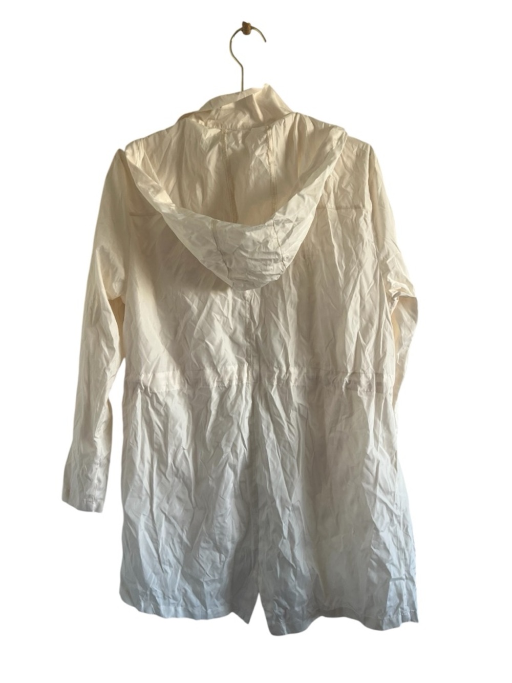 Lemon Lightweight White Hooded Rain Jacket - Picture 4 of 6
